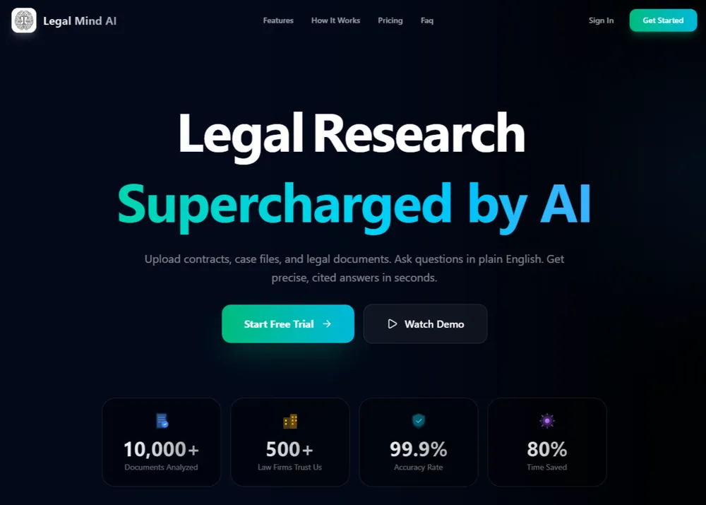 Legal Mind AI answering a natural-language question over a legal document