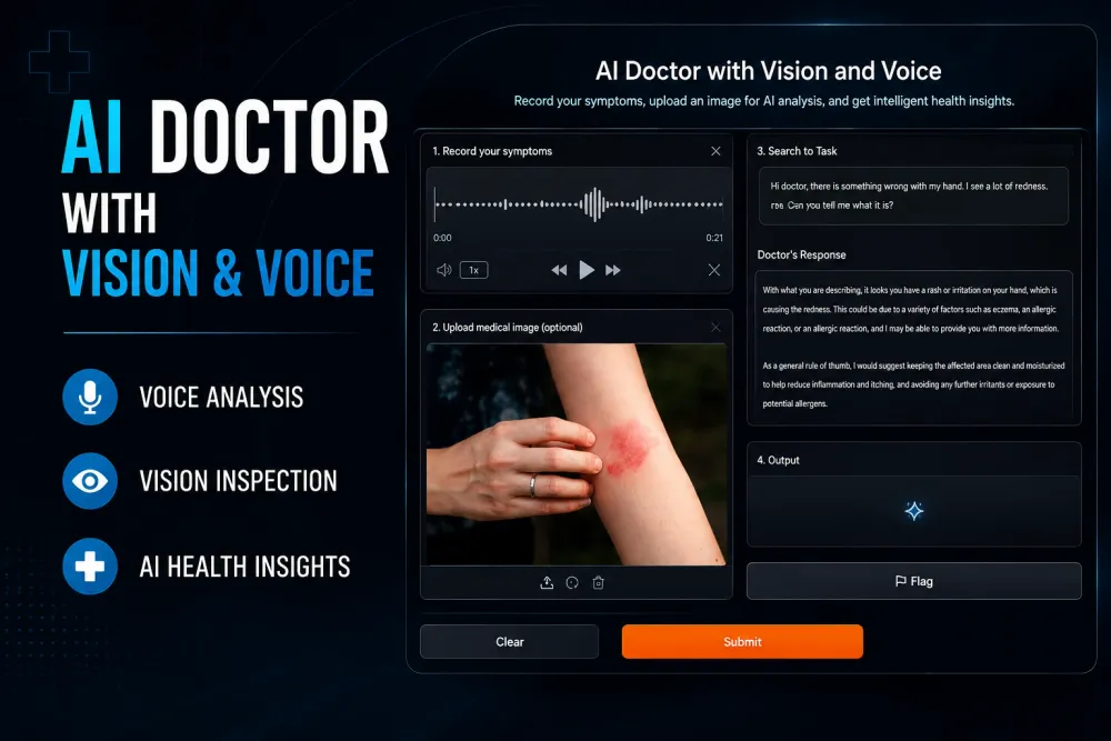 AI medical chatbot analyzing a medical image